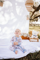 Beary Up, Up & Away Zipper Romper