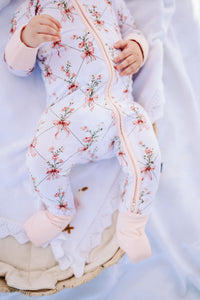 Pretty in Pink Zipper Romper