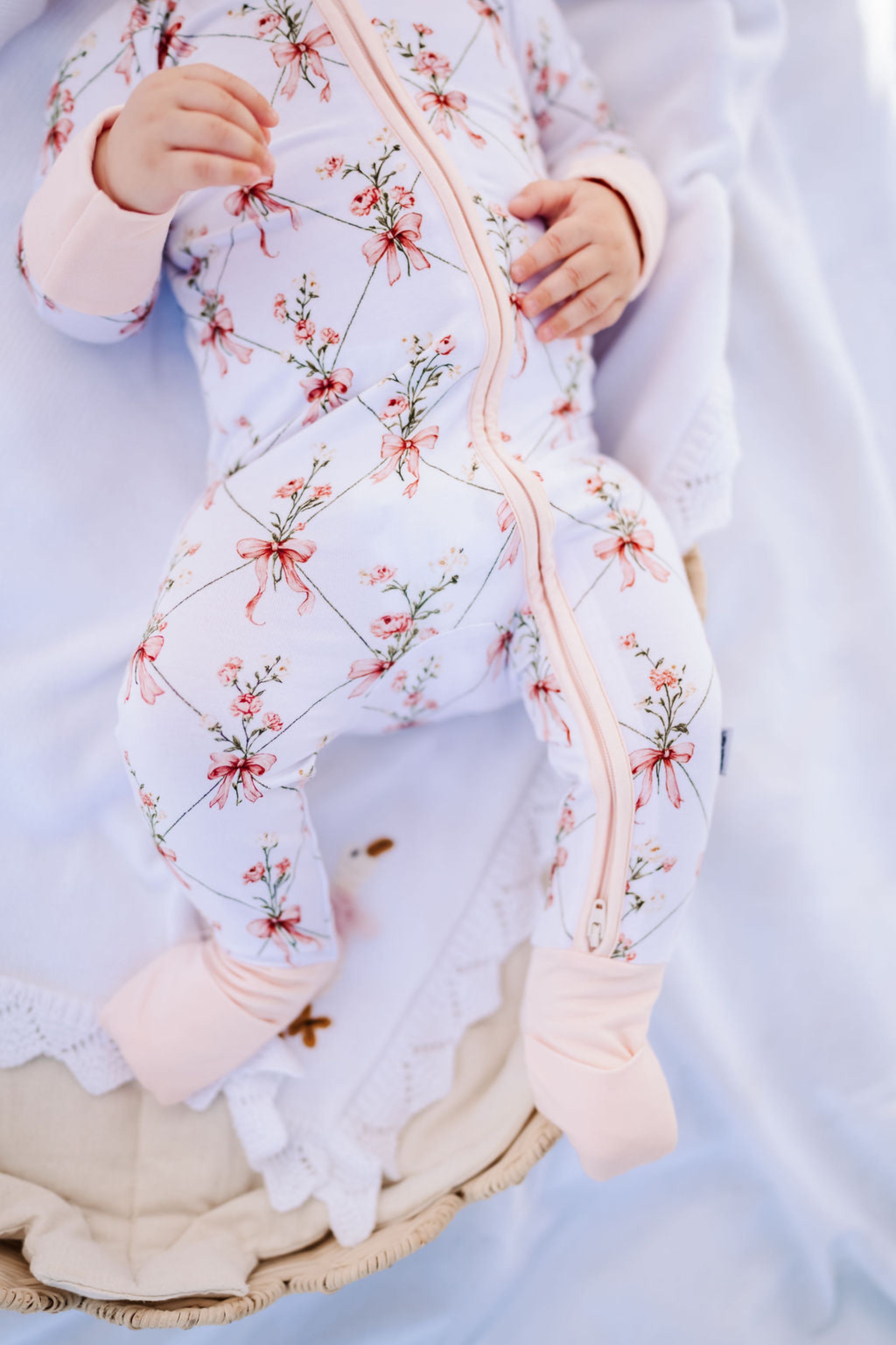 Pretty in Pink Zipper Romper