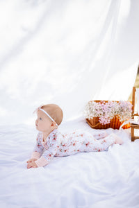 Pretty in Pink Zipper Romper