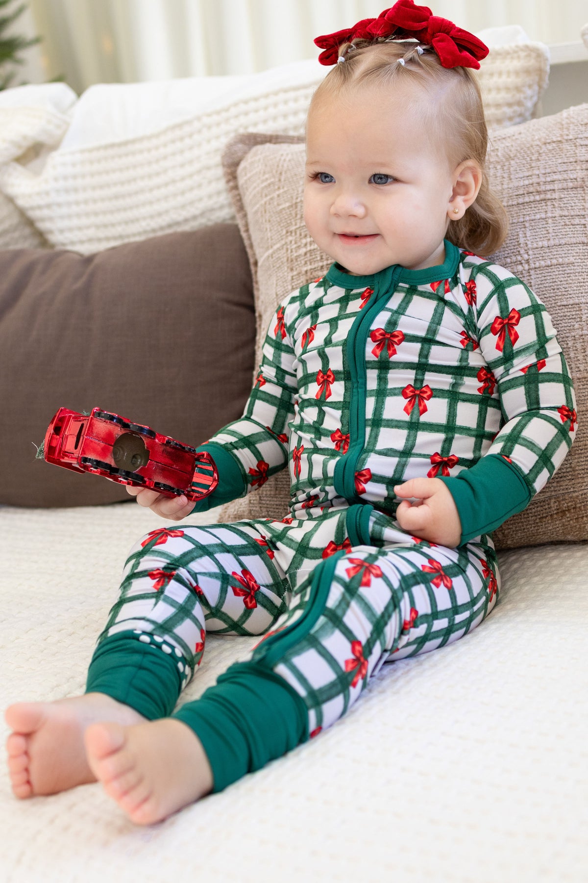From Santa, With Love Zipper Romper