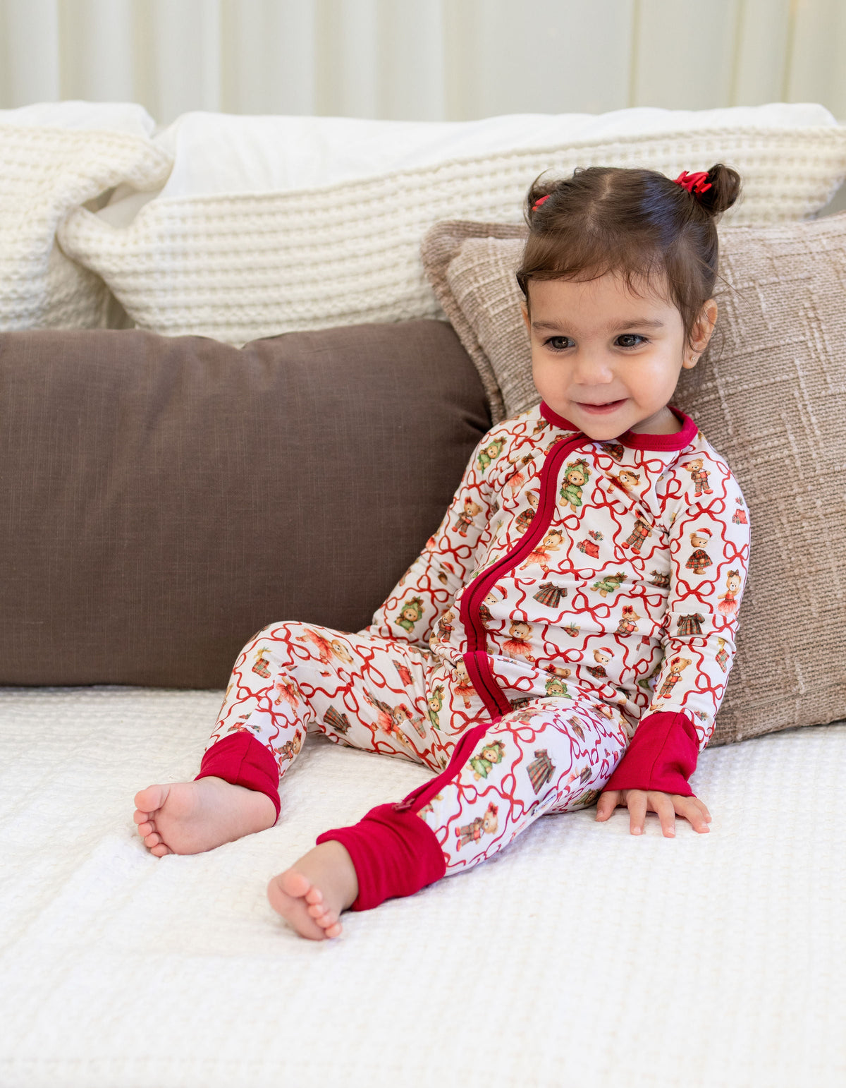 Dressed Up For Santa Zipper Romper