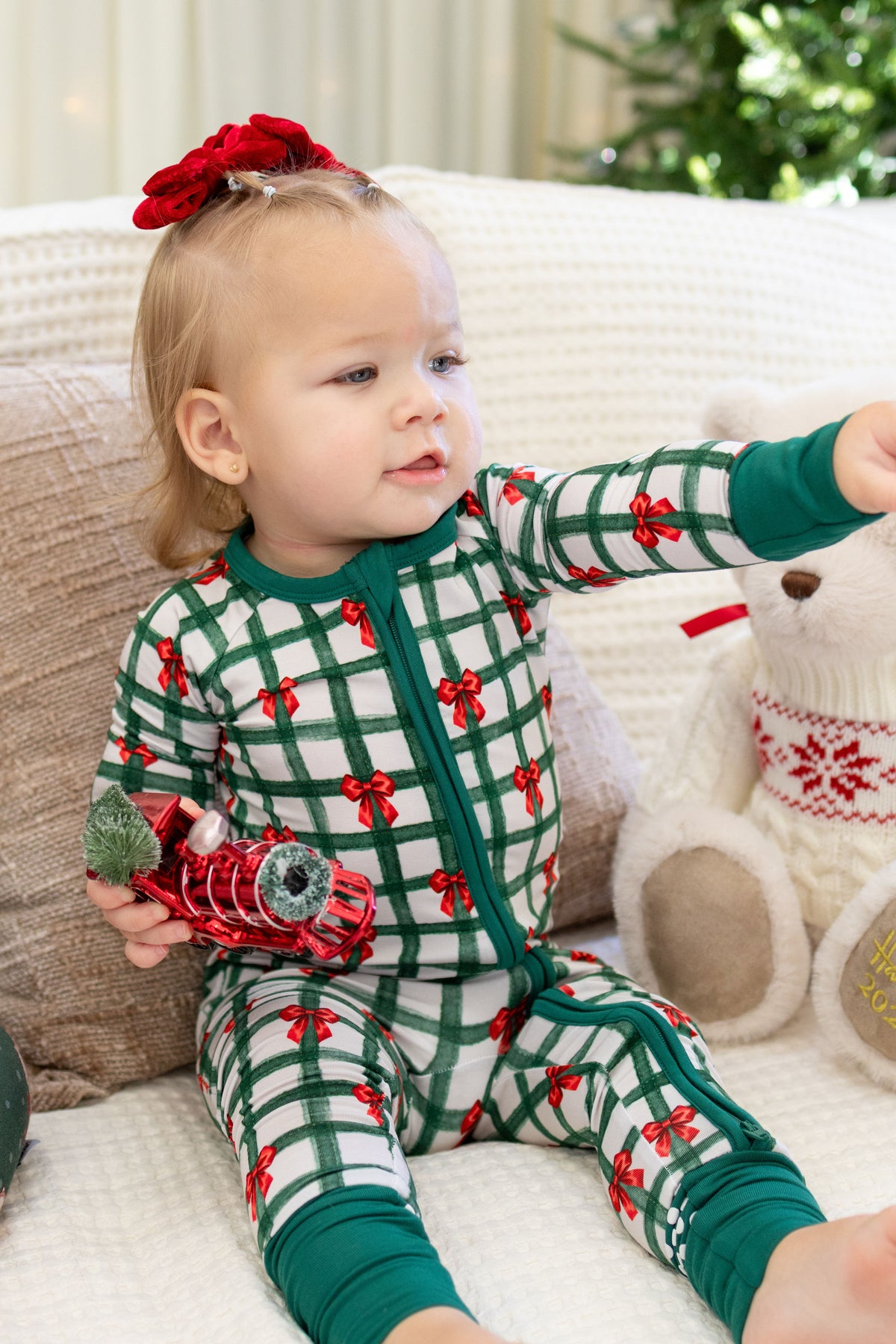 From Santa, With Love Zipper Romper