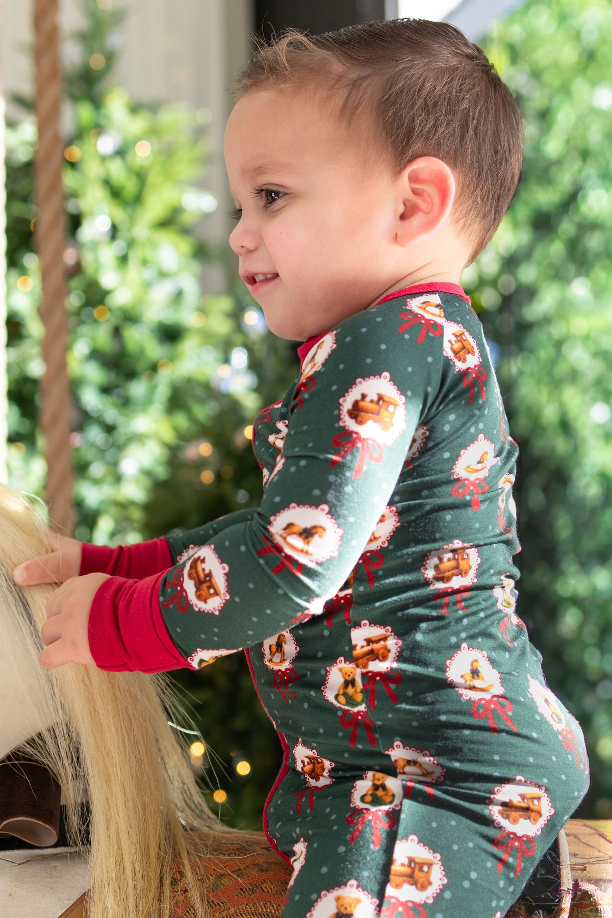Santa’s Toy Chest Zipper Romper