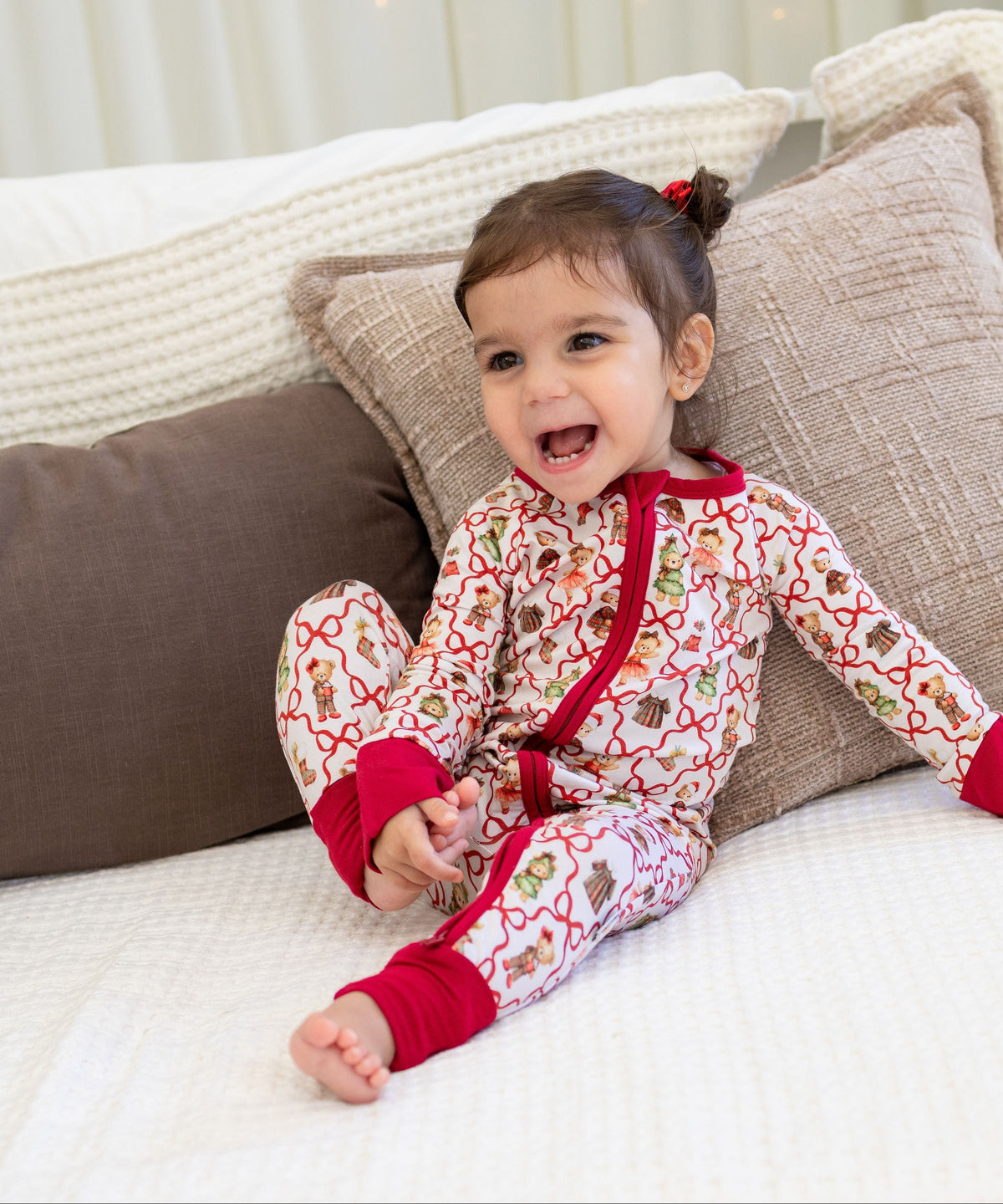 Dressed Up For Santa Zipper Romper
