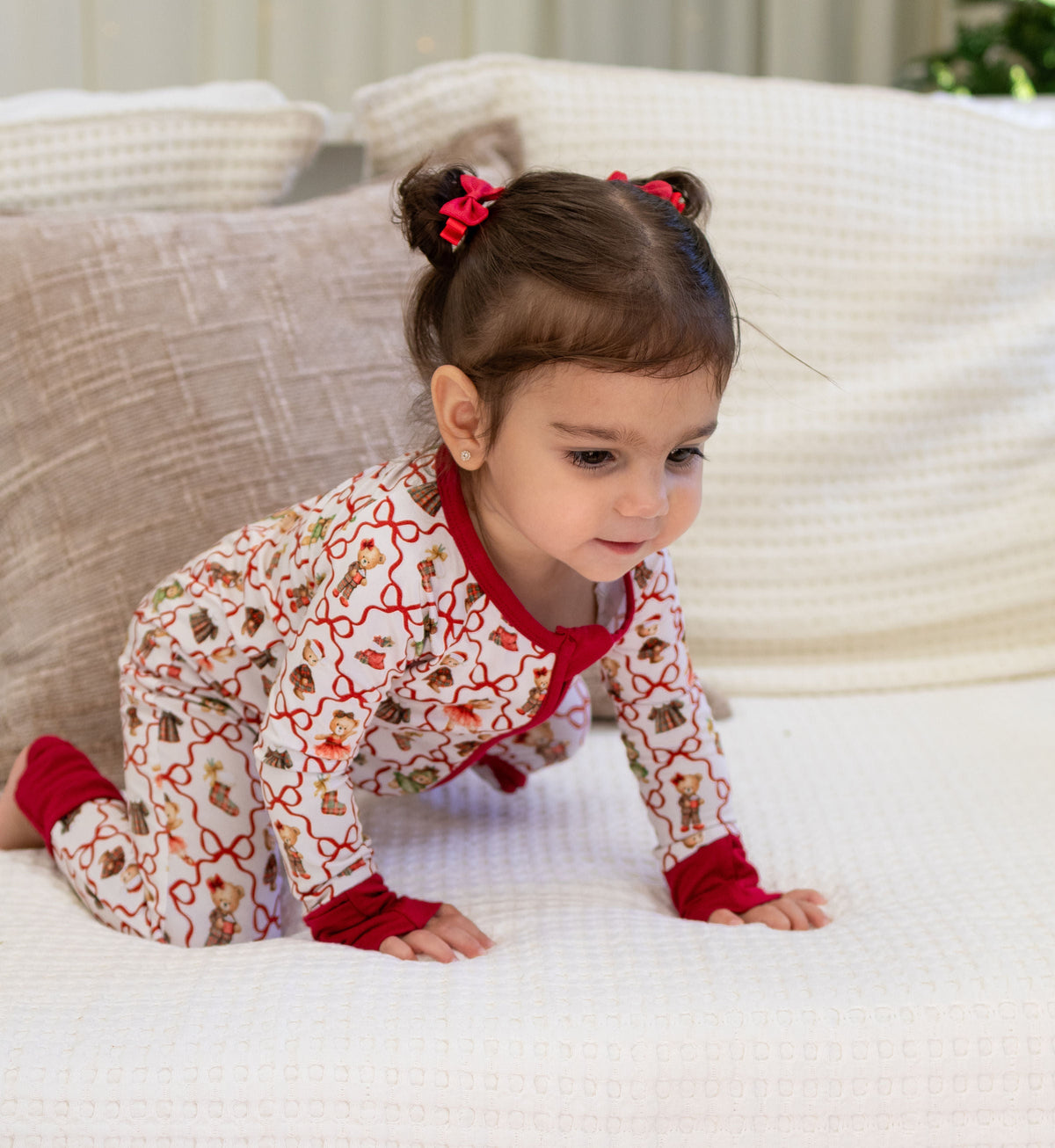 Dressed Up For Santa Zipper Romper