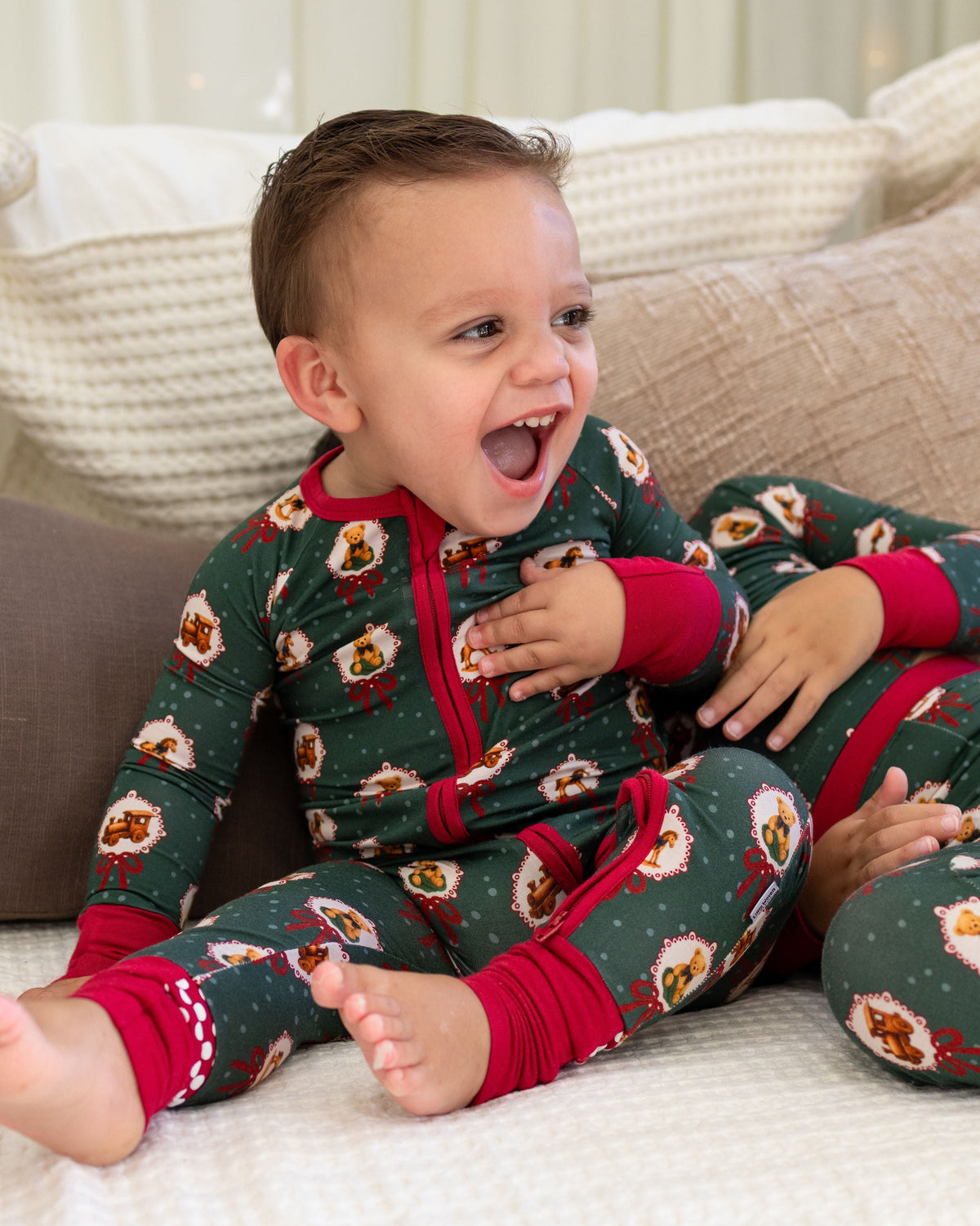 Santa’s Toy Chest Zipper Romper