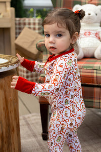 Dressed Up For Santa Zipper Romper