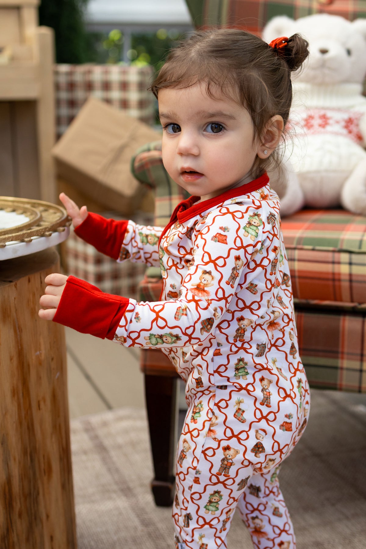 Dressed Up For Santa Zipper Romper