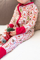 Dressed Up For Santa Zipper Romper