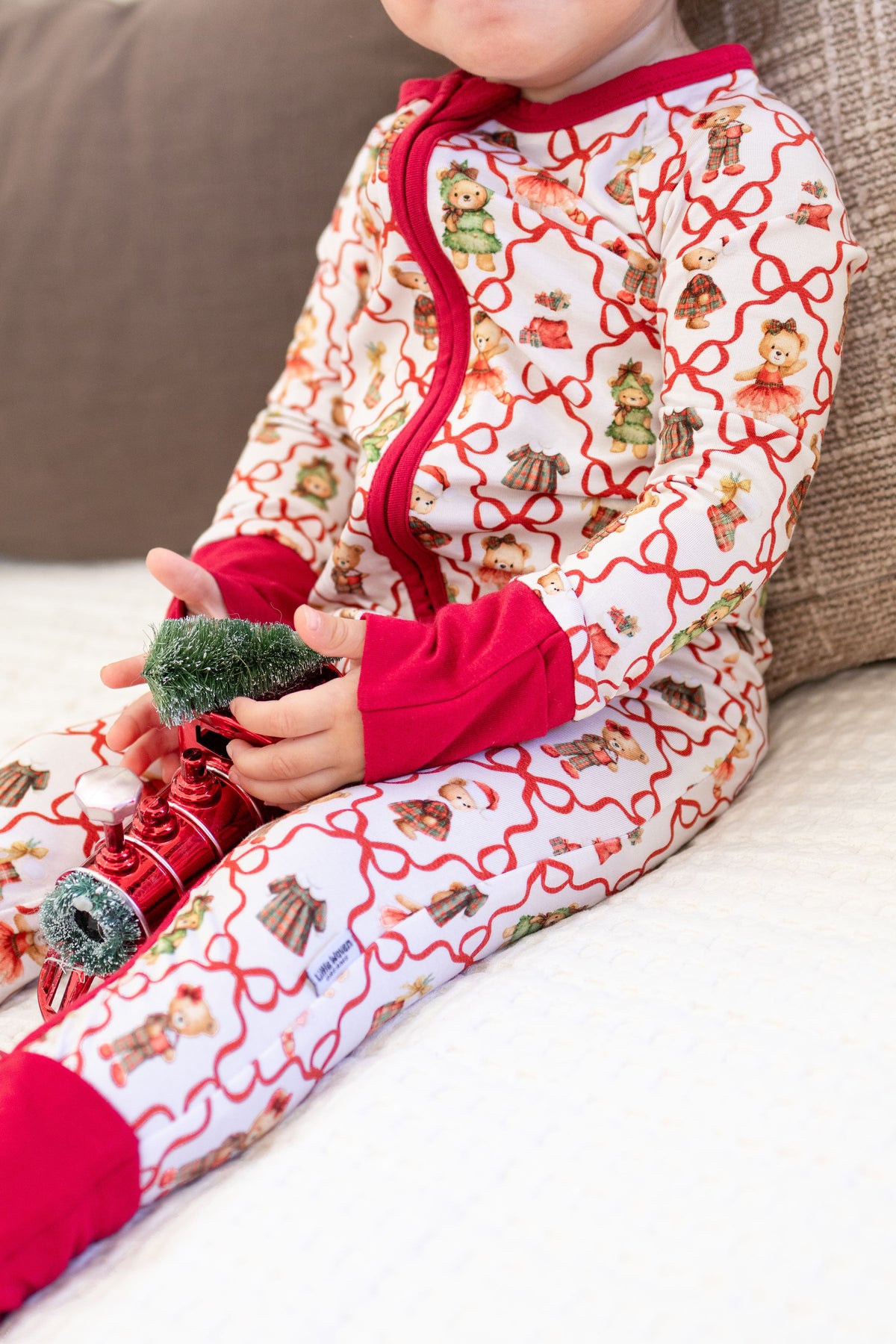 Dressed Up For Santa Zipper Romper
