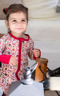 Dressed Up For Santa Zipper Romper