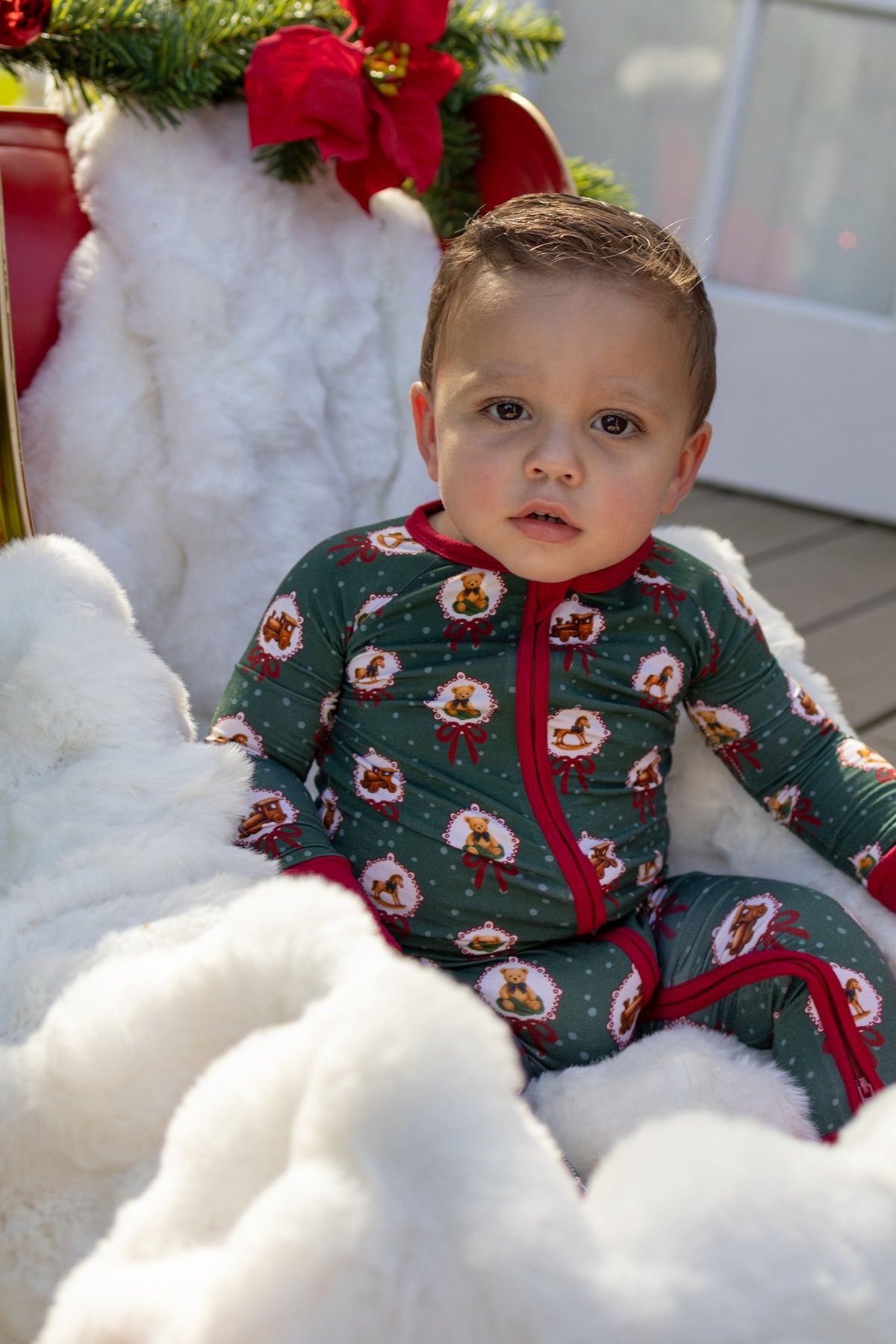 Santa’s Toy Chest Zipper Romper