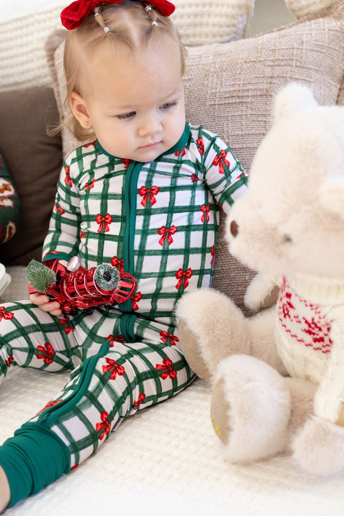 From Santa, With Love Zipper Romper