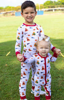 Teddy’s Big Game Zipper Romper