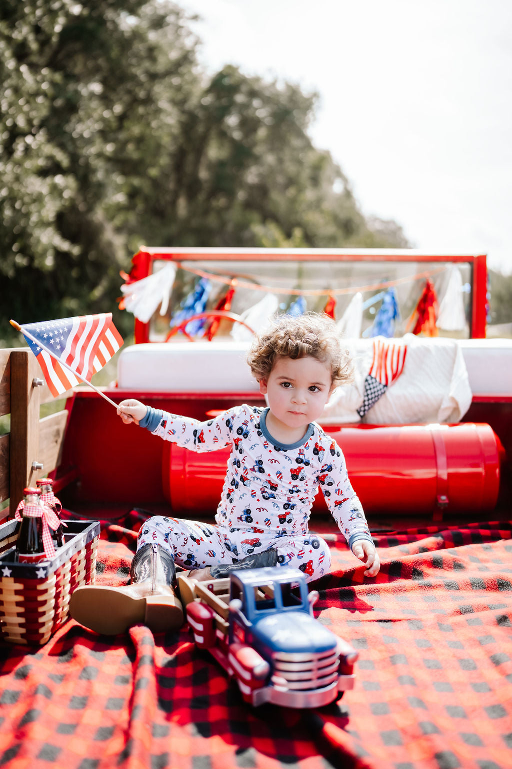 Red, White & Vroom Two Piece Set