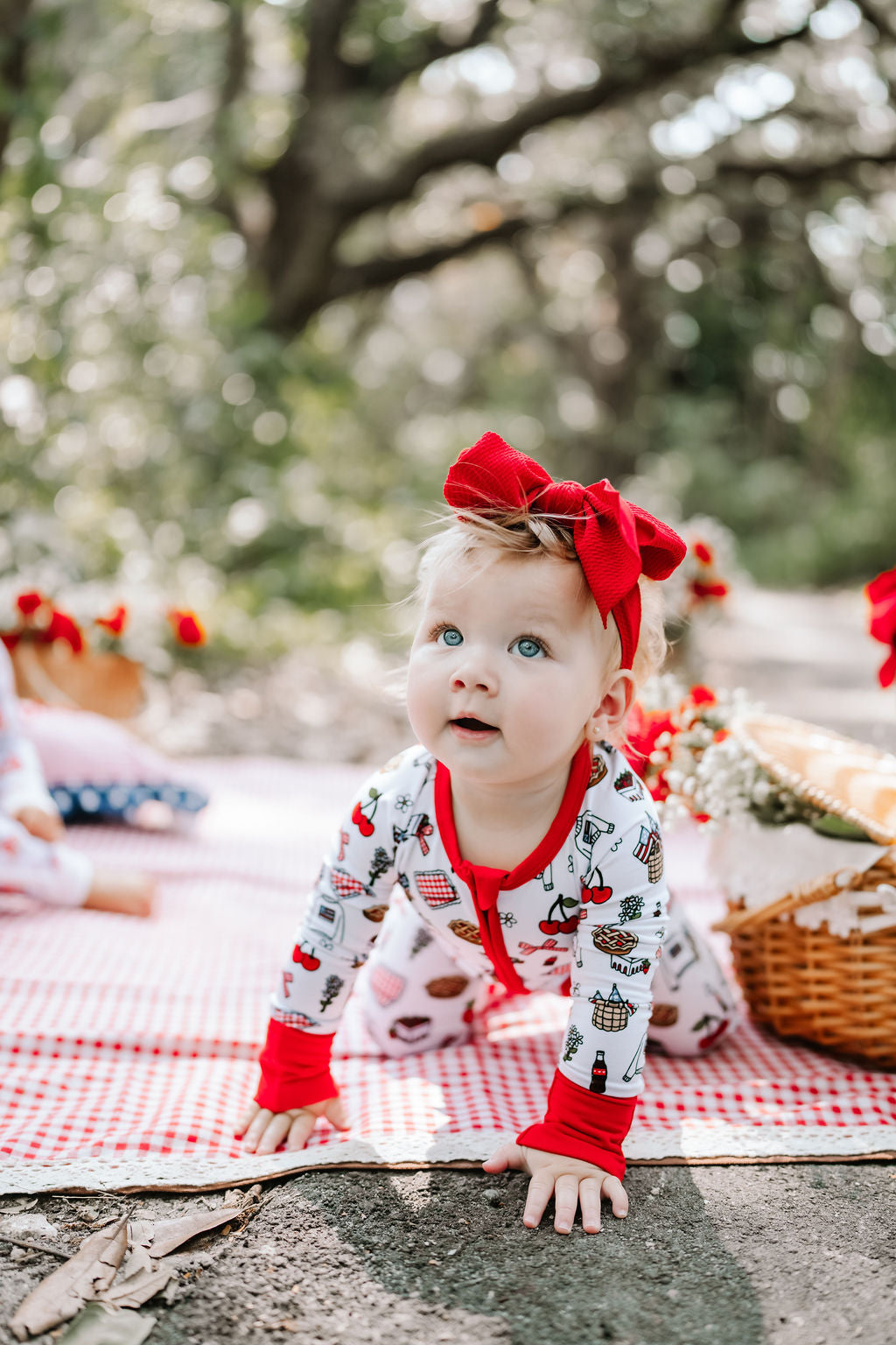 Little Americana Zipper Romper