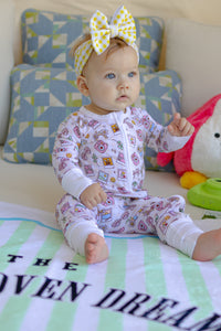 Say Cheese Zipper Romper