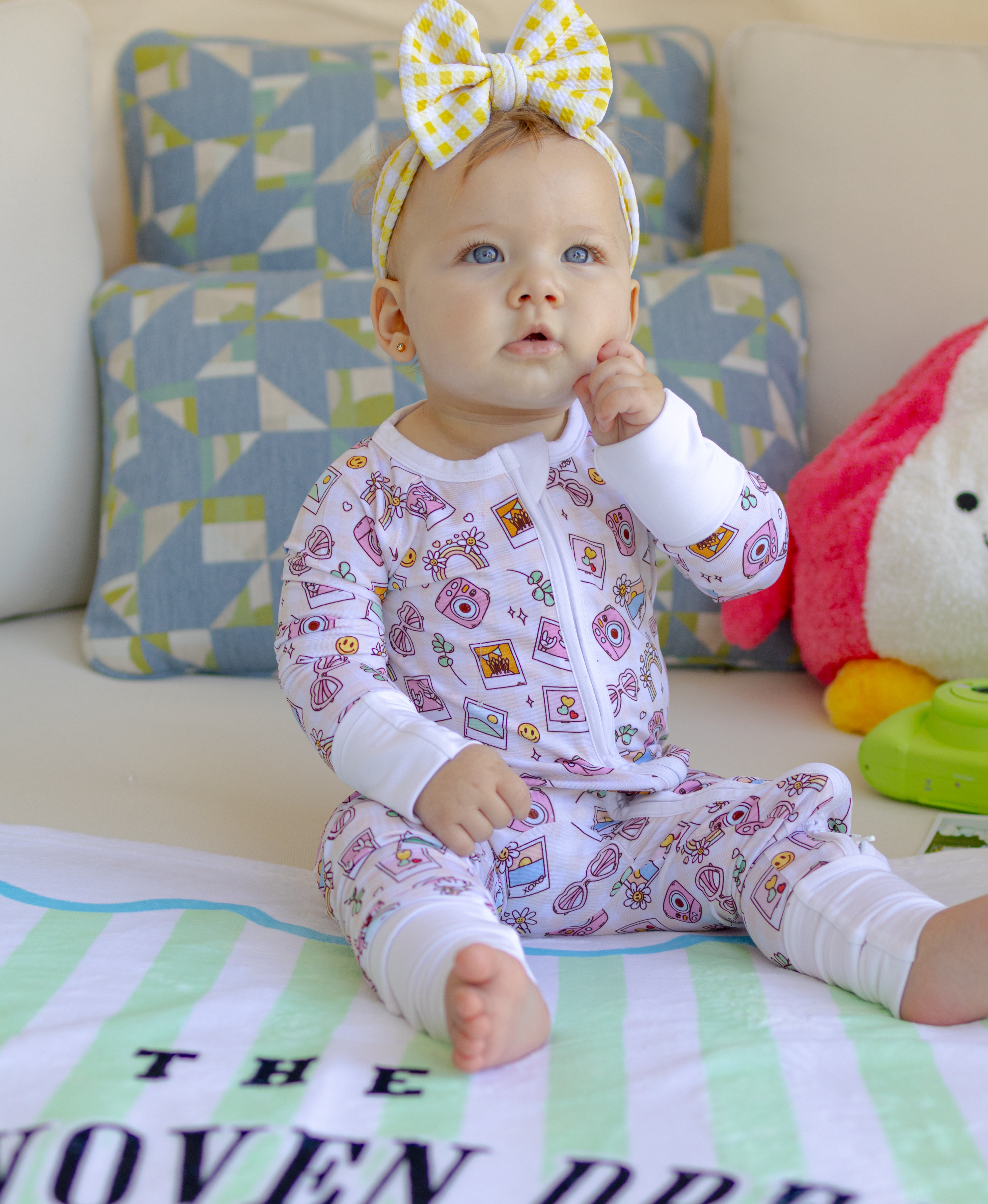 Say Cheese Zipper Romper