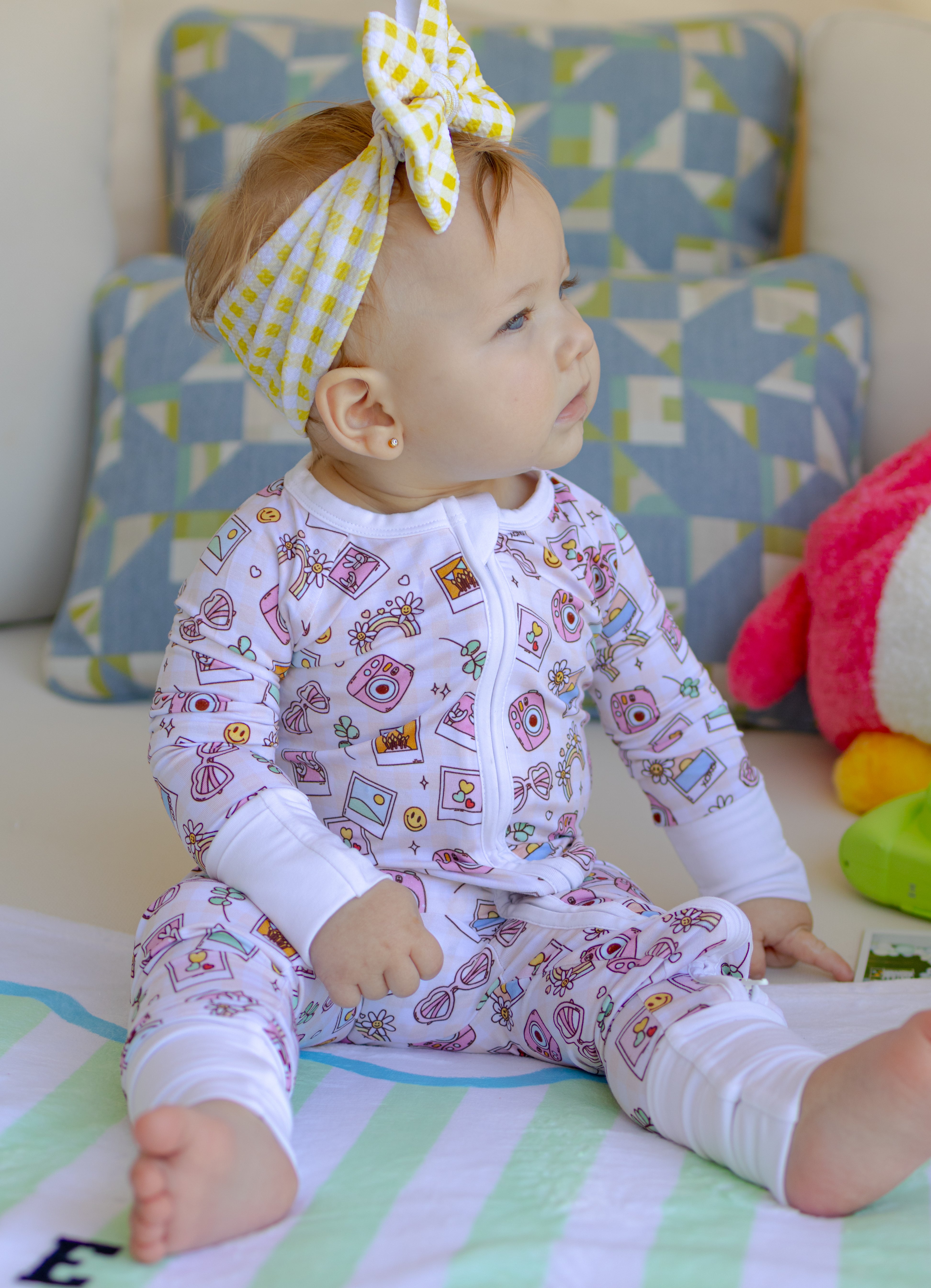 Say Cheese Zipper Romper