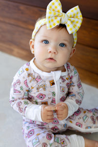 Say Cheese Zipper Romper