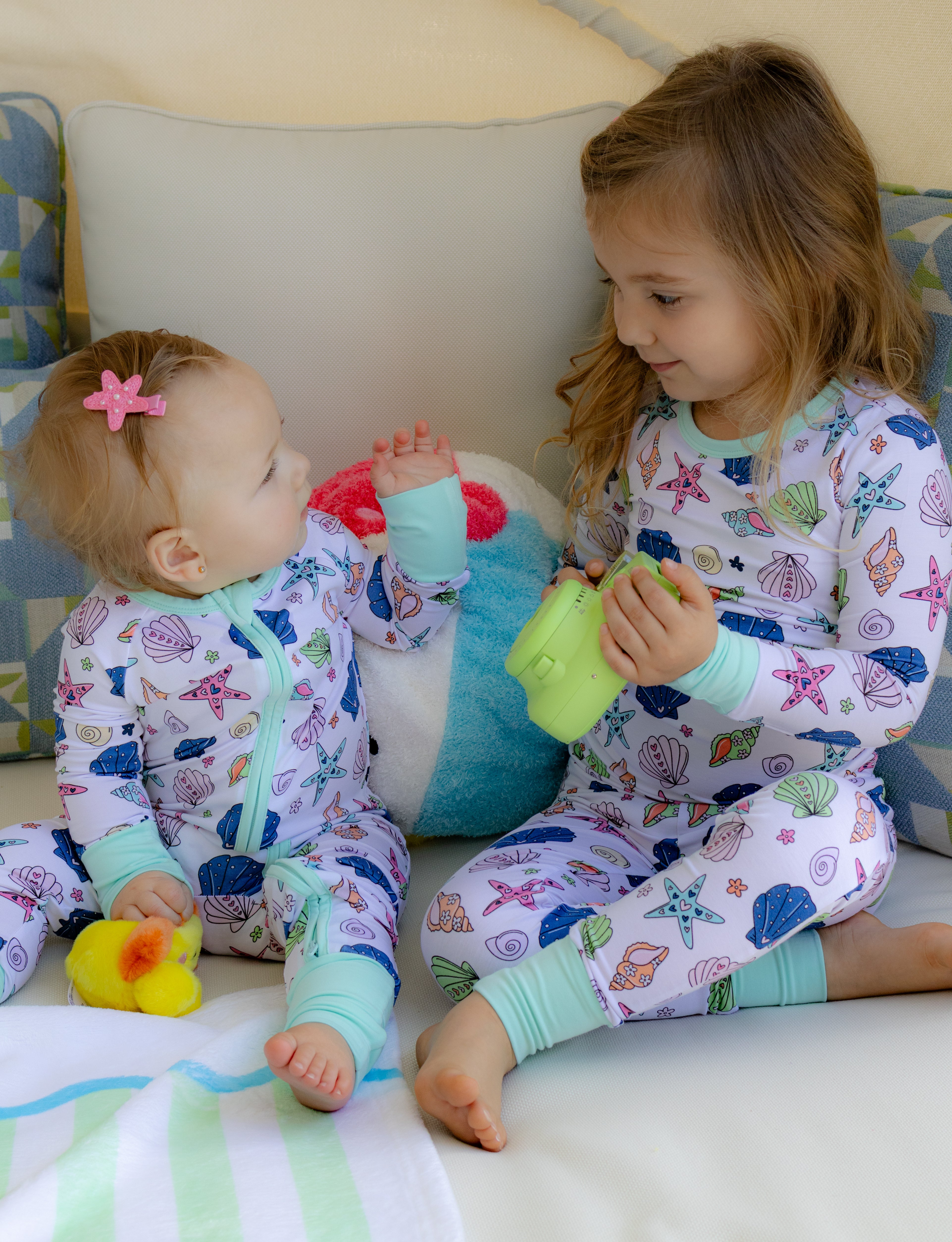 Shell Crush Zipper Romper