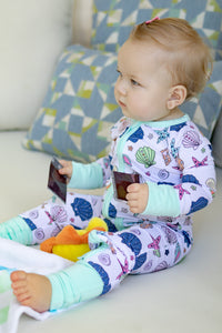 Shell Crush Zipper Romper