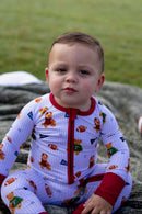 Teddy’s Big Game Zipper Romper
