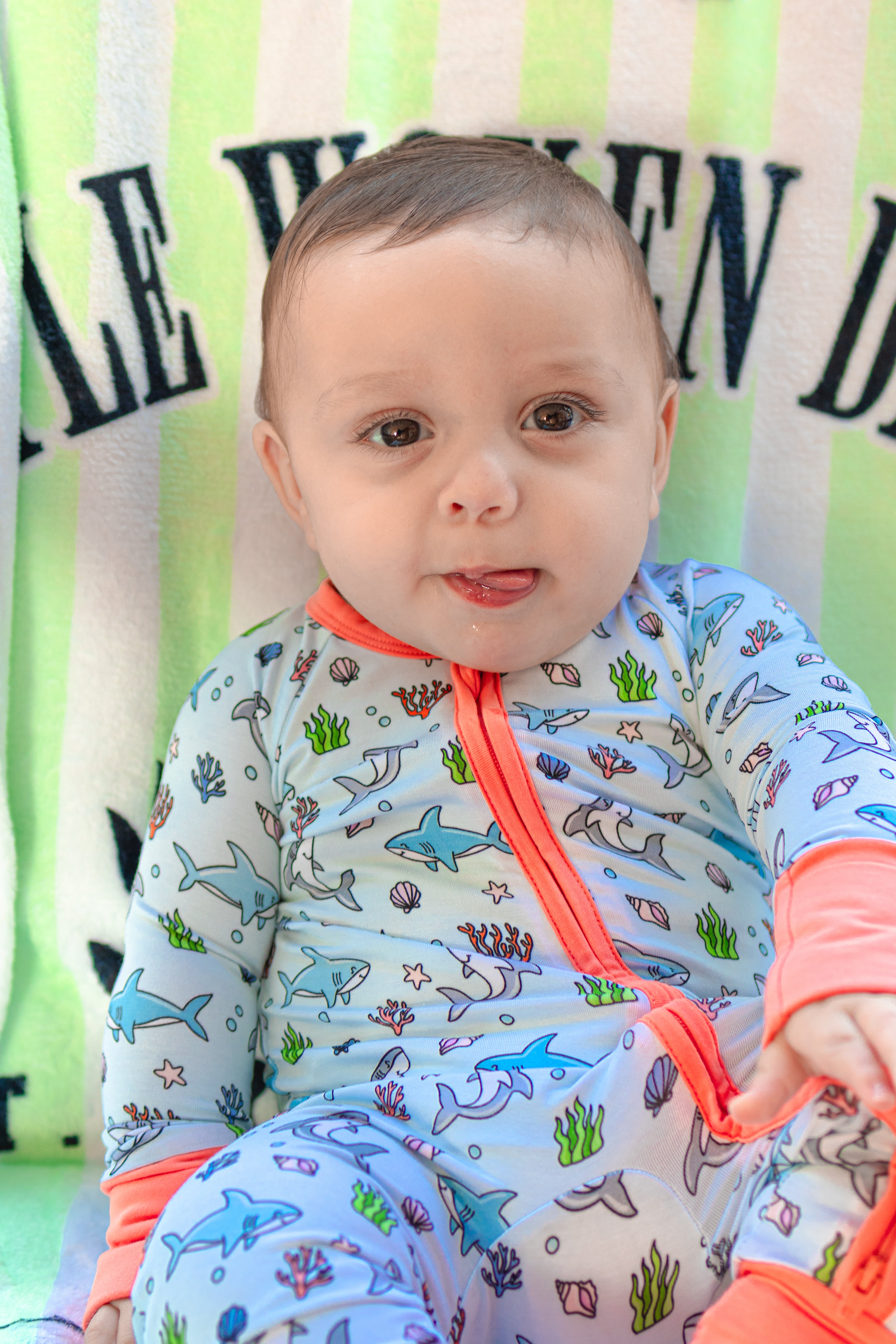 Tiny Jaws Zipper Romper