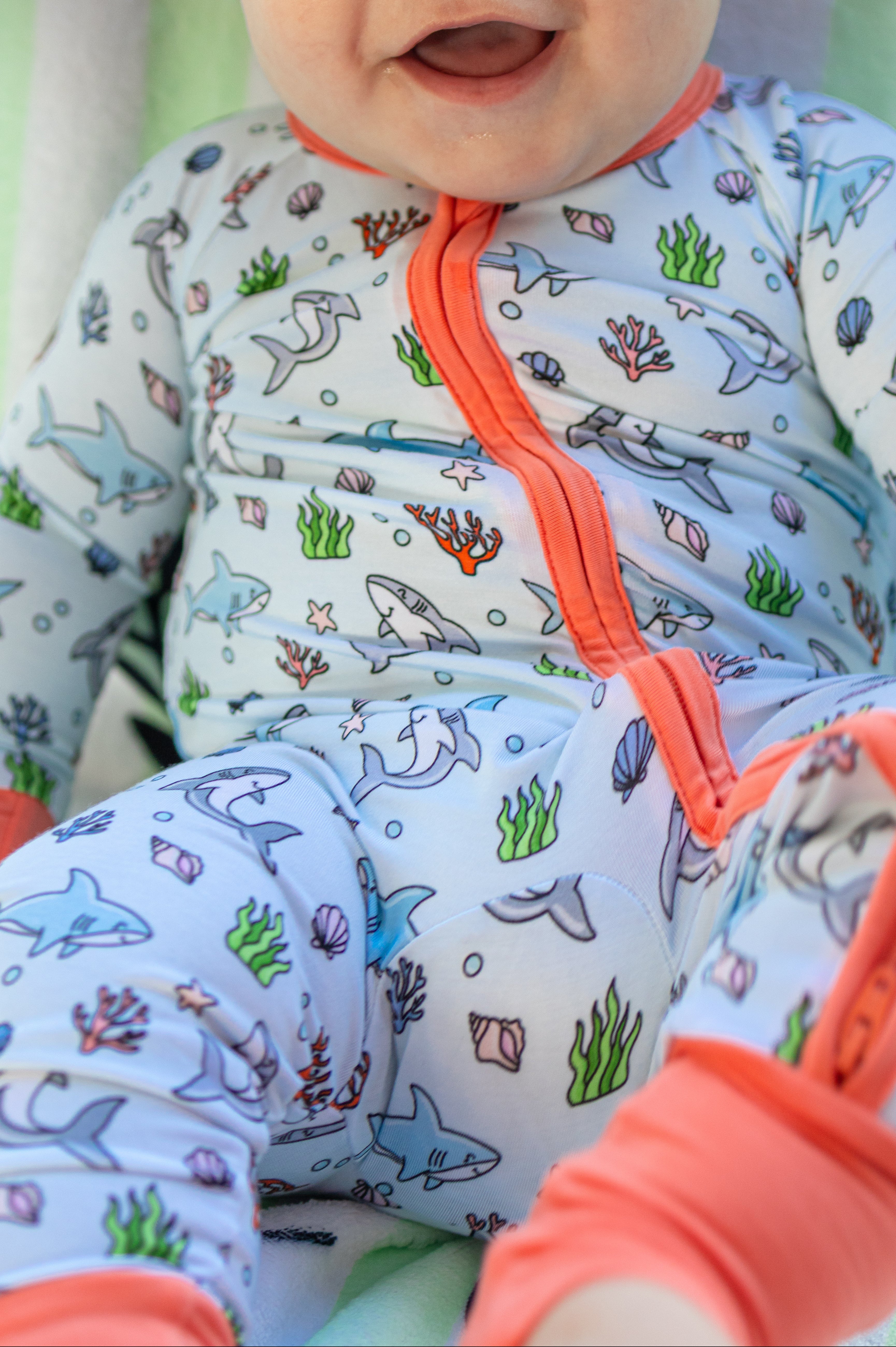 Tiny Jaws Zipper Romper