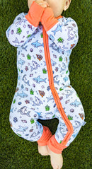 Tiny Jaws Zipper Romper