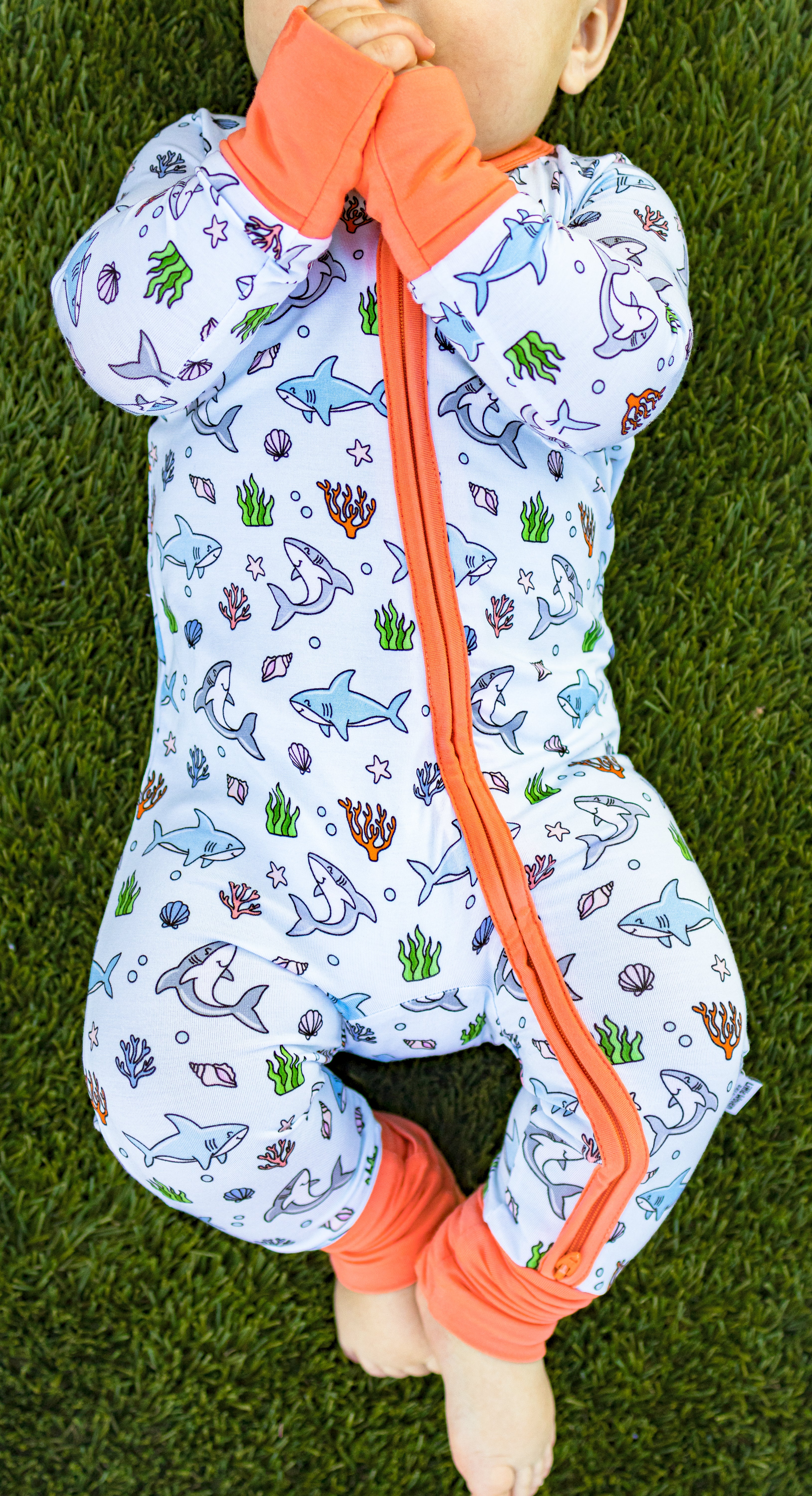 Tiny Jaws Zipper Romper