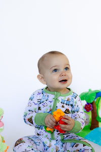 Choo-Choo Saurus Zipper Romper