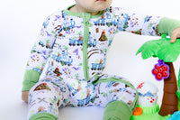 Choo-Choo Saurus Zipper Romper