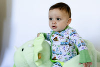 Choo-Choo Saurus Zipper Romper