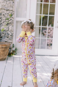 Lemon Vespa Zipper Romper