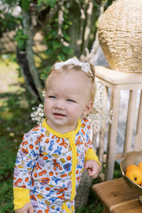 Under the Amalfi Sun Zipper Romper