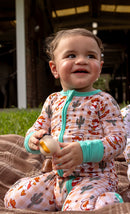 Wild West Waddle Zipper Romper