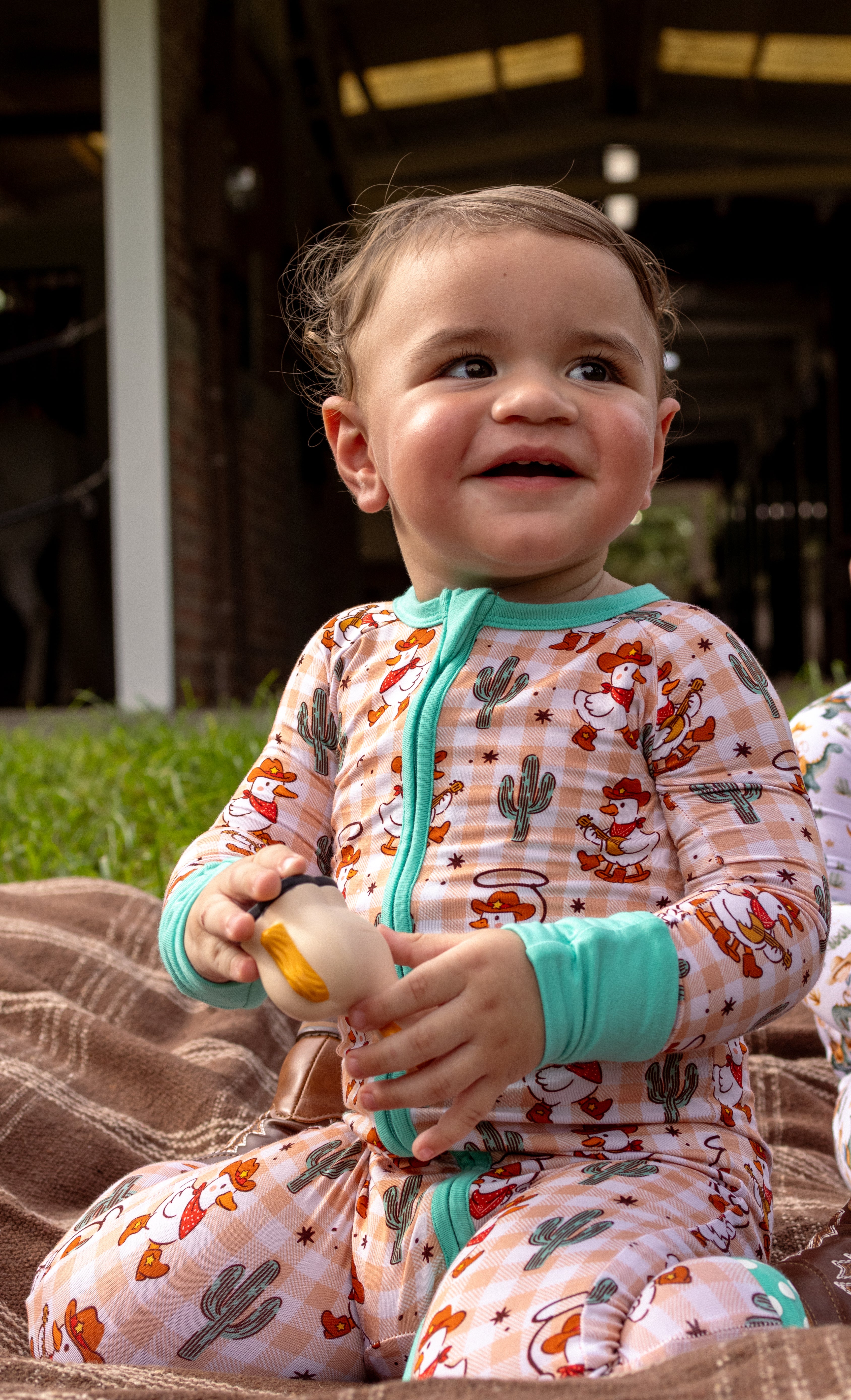 Wild West Waddle Zipper Romper