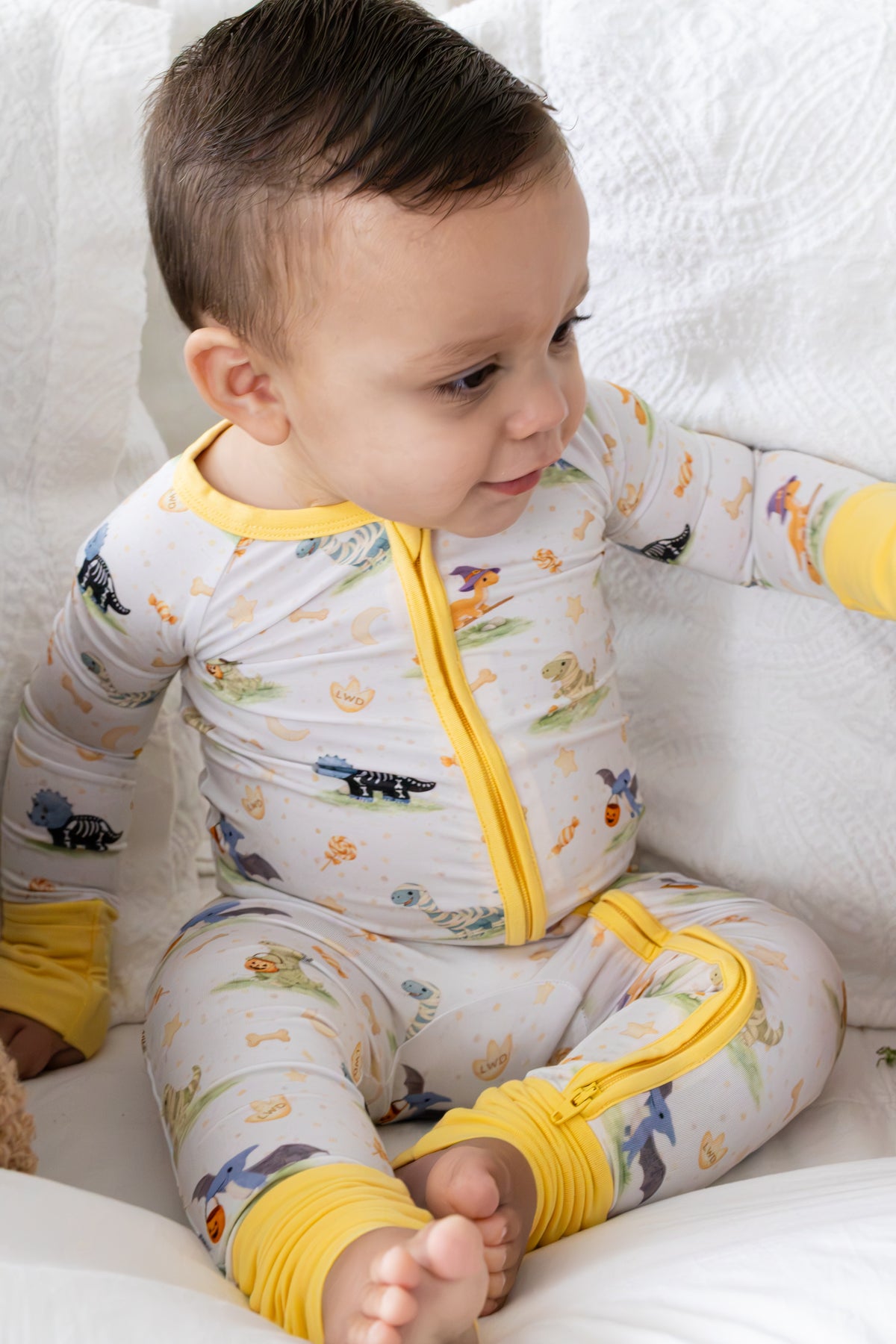 Roar-o-ween Zipper Romper