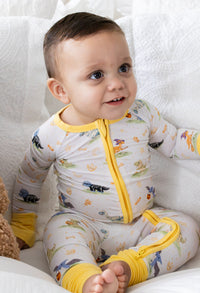 Roar-o-ween Zipper Romper