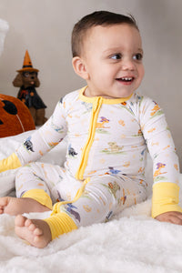 Roar-o-ween Zipper Romper