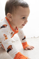 Fangs and Paws Zipper Romper