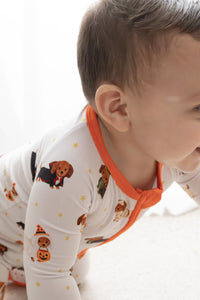 Fangs and Paws Zipper Romper