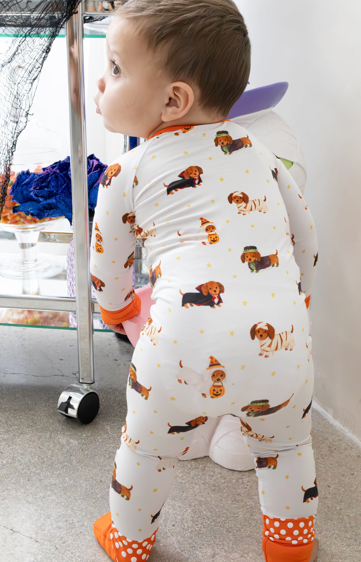 Fangs and Paws Zipper Romper